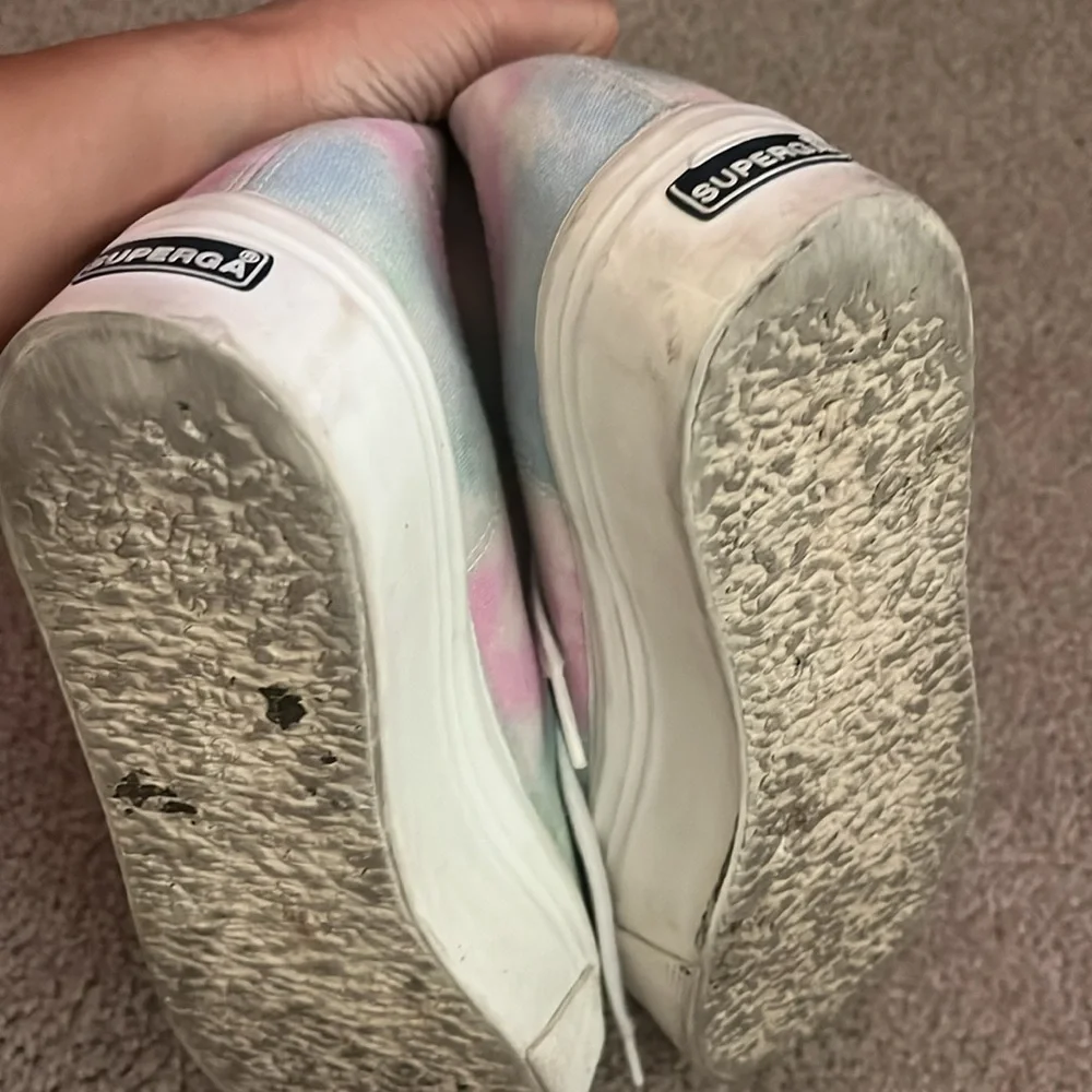 “SUPERGA- Tie Dye Platform Sneakers size 8.5”